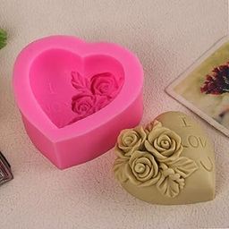 Vedini Romantic Love Heart Rose Series Silicone Fondant molds JKB-693-picture-13
