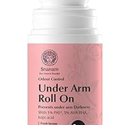 Snanam 5% AHA BHA Underarm roll on 60ml | for women & men | 1% Alum, 2% Lactic Acid, 1% Mandelic Acid, 1% Salicylic Acid | Controls Odour & removal pigmentation | Orchid Breeze Fragrence-image-13