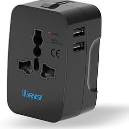 Orei Universal Charger Adapter - 3 in 1 Worldwide Travel Adapter with Dual USB - Universal Socket with 2X USB-A 2.4A - Universal Travel Adapter All in one for US, Europe & More - 10 Year Warranty-13