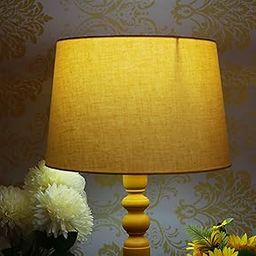 Vk Lampshade Industry, Antique Finish Taper Lampshade for Table Lamp and Small Lamp (12x8x10) Inches, Lamp Shade Suitable for Bedroom, Study room, Living room and Home Decor & Decoration.-picture-31