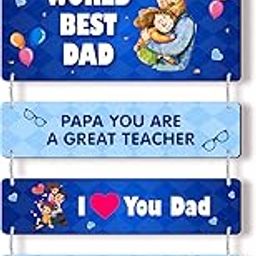 Regalocasila Wall Decoration Birthday Wishes Quotes For Father From Son Daughter Unique Gift Ideas Surprise Dad Gifts Special Birthday Gifts For Father Day UVDADHB0700-13