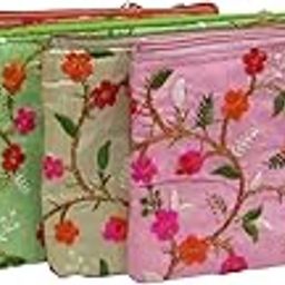 Floral Embroidery Pouch Potli Bags For Return Gifts For Women Potli Purse for Return Gifts, Mehandi, Potli Pouches for Baby Shower, Potli Bags for Gifting Haldi, Wedding-image-105