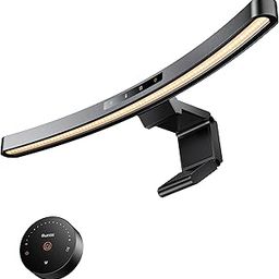 Quntis Curved Monitor Light Bar with Remote &Touch, Auto Adjustable Brightness and Colour Temperature Eye-Care USB Computer Lamp with Multifunction Shelf Screen Light Bar, No Glare Home Office Gaming-22