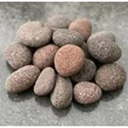 Naturally Green Red Lava Stones/Oriental Pebbles for Decoration, Garden, Plants Pots, Aquarium, Fountain & Home Décor. (Black & Brown/Red). (Red, 2 kg)-image-34