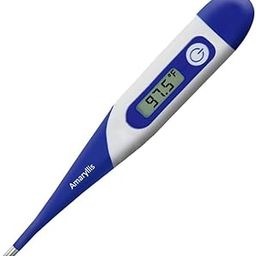 Flexible Digital Thermometer, Flexible Tip Thermometer Amaryllis Waterproof (Blue)-11