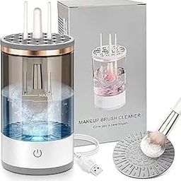 IKERIA Electric Makeup Brush Cleaning Machine – Automatic Makeup Brush Cleaner and Dryer for Quick Deep Cleaning – Portable Easy to Use and Suitable for All Brush (AB5)-image-33