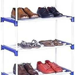 FLIPZON Multipurpose Metal, Plastic Rack Organizer for Shoe/Clothes/Books - (65.5 (L) x 32.5 (B) x 149 (H) Cms) (Need to Be Assemble - DIY) Rust-Proof - Large- 6 Shelve-picture-24
