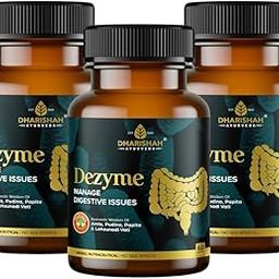 Dharishah Ayurveda Dezyme Capsules | Digestion | Herbal Nutraceutical | 60x3 Capsule-26