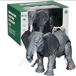 SHAKTISM Walking Elephant Toy with LED Eyes, Music, Sound Effects, Battery Operated, Battery Not Included-picture-19