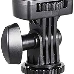 Boosty® Adjustable Angle Pole Swivel Hot Shoe Mount 1/4" Screw Hot Shoe Mount Adapter for Mounting Video Camcorder Monitors (Pack of 1)-12
