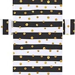 CALANDIS™ Stripe Beach Chair Cover Women with Pocket for Vacation Swimming Pool Travel Black Gold White | Gym Towels | Fitness Equipment & Gear | Fitness Running & Yoga-image-5