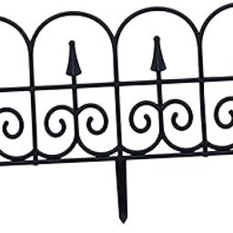 Garden Fence Panel Wedding Prop Outside Stairs Backyard Animal Barrier Fence Black | Yard, Garden & Outdoor Living | Garden Fencing | Fence Panels-image-68