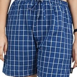 Pure Cotton Blue Shorts for Women | Premium Boxer for Women | Night Wear Lounge Shorts-image-2