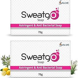 SALVE Sweatgo Fresh Antibacterial, Astringent And Antiperspirant Unisex Soap Bar - Parent (75 G (Pack Of 2))-image-1