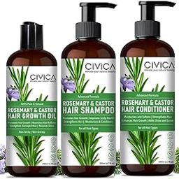 Rosemary Hair Fall Control Kit | Gives up to 94% Stronger Hair | Up to 93% Less Hair Fall | For Men & Women-image-115