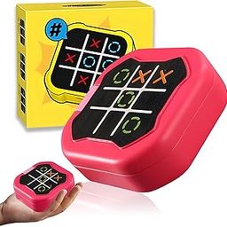 Electronic Tic Tac Toe Game for Kids, 3-in-1 Handheld Puzzle Toy, Portable Travel Entertainment for Family and Educational Fun, Compact Size 7.5x7.5x2.5cm-11