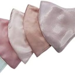 silk-satin 3 play soft elastic face mask for women and girl and men PACK OF 5-55