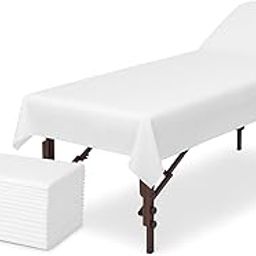 Disposable White Bed Covers 6FT x 2.5FT (25pcs)| One-Time Use Non-Woven Sheets for Spa, Salon, Massage Table, Clinic | Hygienic, Soft & Waterproof Bedding-image-62