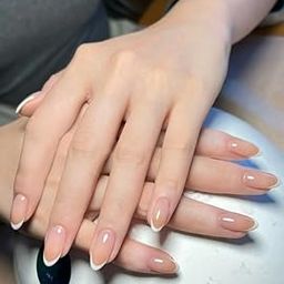 FWS Artificial fake Press On Nails Art Set (Set Of 20) Reusable Nails Extension,BridalNails,Stick-On Nails,Manicure Art Set, AcrylicNails,False Nails,DesignerNails | Nail Glue, Nail file, cuticle pusher, cleaning wipe | Glossy Nude Shape Stiletto-image-79