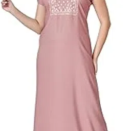 sand dune Casual Short Sleeves Nighty for Women-picture-42