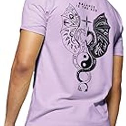 Men's 100% Cotton Graphic Print Regular Fit Round Neck T-Shirt-image-69
