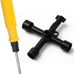 AGMITRAKA 2-in-1 Multifunctional Lift Key Wrench Set, Electrical Tools and Plumbing Tools, Faucet Wrench for Tap, All in One Spanner, Durable Tool Steel Construction-image-15