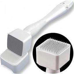 ANTIMERO Derma stamp for Hair & Beard regrowth, 0-3mm Titanium Micro needle, Facial Derma Roller with microneedling Kit for Face Skin acne Repair, Reusable derma pen-image-74