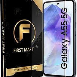FIRST MART Military Grade Gorilla Tempered Glass Screen Protector Compatible For Samsung Galaxy A35 and Galaxy A55 (6.6 Inches) With Easy Installation Kit| Edge To Edge Coverage |Black-14