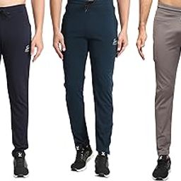 Lycra Track Pants Regular Fit Two Side Pocket One Side Zip Combo Pack 3-image-31