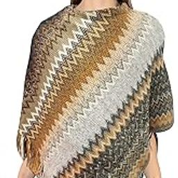 Women Girls Kashmiri Poncho sc 06-picture-40