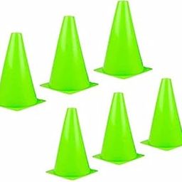RANAC Green 6 Inch Plastic Training Cone Marker, 6 Inch Cone Marker Set, Spot Marker (Pack of 6, 9, 12, 15, 18) (6) (9)-picture-15