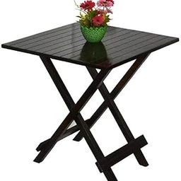 BM WOOD FURNITURE Sheesham Wood Foldable Patio Dining Table | for Balcony, Garden and Outdoor | Square Table | 29 x 29 in | Walnut Finish-image-52