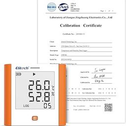 [ISO 17025 Certified] Elitech GSP-8 Digital Data Logger Refrigerator Temperature Humidity Recorder Alarm Reusable Recorder Refrigerator Thermometer 100000 Points-16