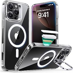 ESR for iPhone 16 Pro Max Case, Compatible with MagSafe, Military-Grade Protective Case, TPU, Stand Phone Case, Scratch-Resistant Back Cover, Classic Series, Clear-image-31