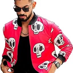 gritstones Men Skeleton Bomber Jacket-picture-1