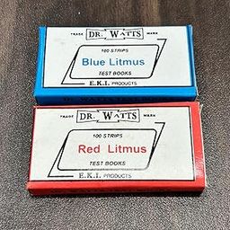 Pmw - Litmus Paper Test Strips, 200 Pieces (100 Blue, 100 Red) for Testing Acid and Base Solutions, Laboratory Scientific Experiment-2
