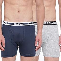 Men's Underwear Super Combed Cotton Rib Solid Trunks with Super Soft Waistband | Pack of 2 | Assorted-picture-7