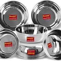 Sumeet Stainless Steel Heavy Gauge Bowl Set/Wati Set With Mirror Finish 10Cm Dia - Set Of 6Pc, 200 Ml-7