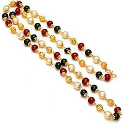 Gold Plated Multi-Pearl Chain for Men/Women (26 inch)-image-27