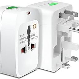 GIGAWATTS Universal Travel Adapter with All in one Multipurpose Power Plug Portable International Travelling 150+ Countries for Phone Camera Laptop (Pack of 1, White)-picture-7