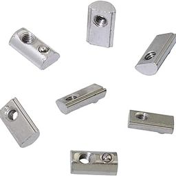 3DINNOVATIONS M5 Roll in Spring T Nut with Ball for 2020 Aluminum Extrusion Profile Slot 6mm (Set of 10 pcs)-12