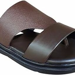 Brown Genuine Leather Sandals for Men (sb-9453-brown-6-$P)-image-3