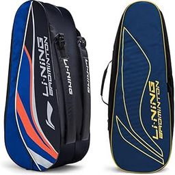 LI-NING Panther Double Zipper Polyester Badminton Kit Bag (Royal Blue) & Li-Ning All Star Single Zip Badminton Polyester Kit Bag (Black)-image-59