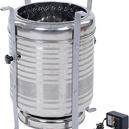 PEPL Biostove, Revolutionized Biomass Cooking Stove, Smokeless Stove/Chulha, Wood Or Paper Waste Burning Backpacking Stove for Outdoor Hiking Picnic BBQ (Gasification Chulha, Stainless Steel - XXL)-image-44