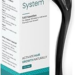 Derma Roller 0.5mm WITH 540 Stainless Steel Needles | Derma Roller for Hair Growth & Thickening, Repair Damages and Activates Hair Follicles, Reduces Acne Scars (Black)-picture-13