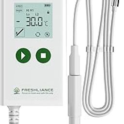 Freshliance Digital Temperature Data Logger, Reusable Temperature Recorder with High Accuracy External Probe, Configurable USB Temperature Monitor 35000 Points with PDF CSV Report, Atlas Log-30-24