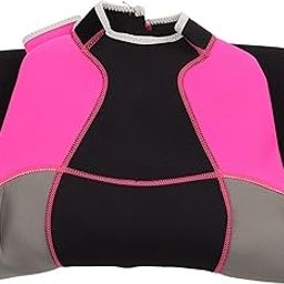 Women One Piece Wetsuit, Easy to Wear Dive Skin Rash Guard Quick Dry Delay Hypothermia with Back Zip for Water Exercise (S)-image-69