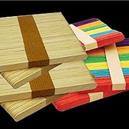 IMPRINT Ice Cream Sticks/Popsicle Sticks for Art and Craft Combination of 700 Ice Cream Sticks. 400 Plain and 300 Coloured 11 CM lLong and 1 CM Wide-picture-12