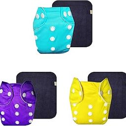 Dumbledo Lite Cloth Diaper with Gray Insert (Pack of 3) | Hypoallergenic | Leakproof | Easy to Clean | Everyday Diapering Essential | 3 Months – 2 Years | Unisex Baby-picture-11