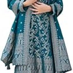 Women's Poly Chanderi Solid Straight Woven Design Kurta Pant With Dupatta | kurta sets for woman-28